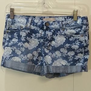 Banana Republic Floral Jeans Shorts